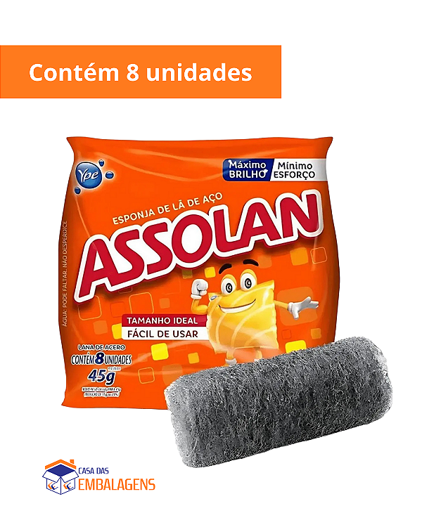 Lã de Aço Assolan 1 Pacote