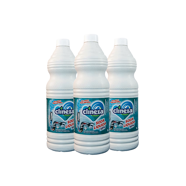 Soda Líquida Clineza 1L  Poder de Desobstrução e Higienização
