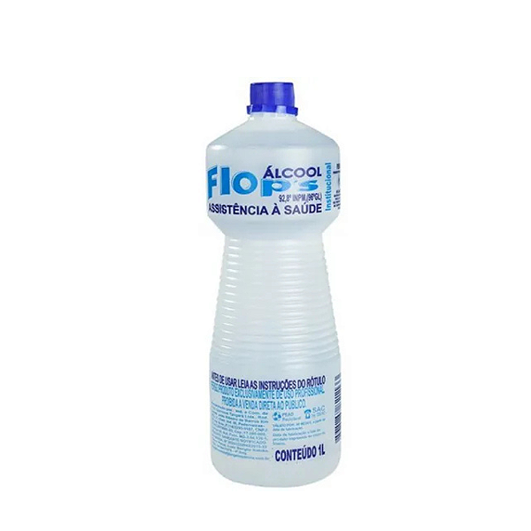 Álcool Flop’s 92,8° INPM 1L Limpeza Eficiente e Brilho Imediato