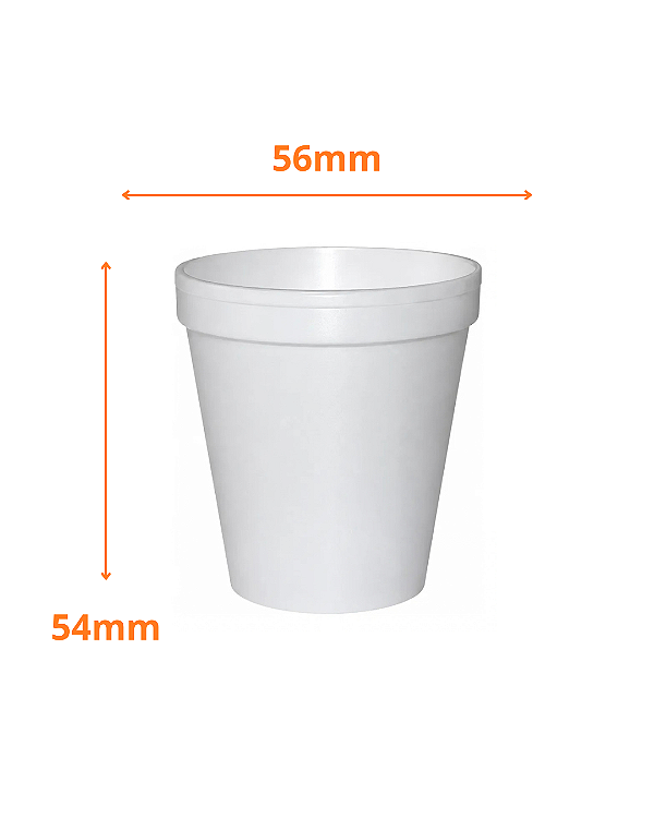 Copo de Isopor 70ml TotalPlast com 20 Unidades