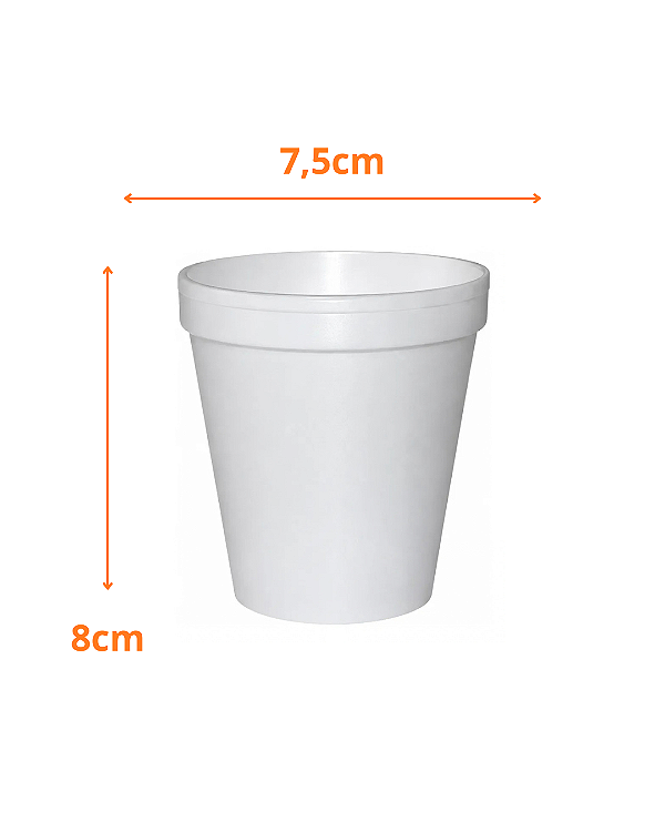 Copo Isopor Térmico 180ml Ultra Pacote com 25 Unidades
