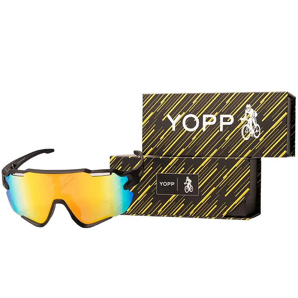 Óculos Yopp Ciclismo 1066 LENTE DOURADO