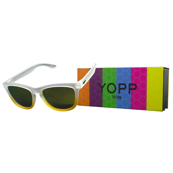 Óculos de Sol Polarizado UV 400 WHITE TU-TON AMARELO