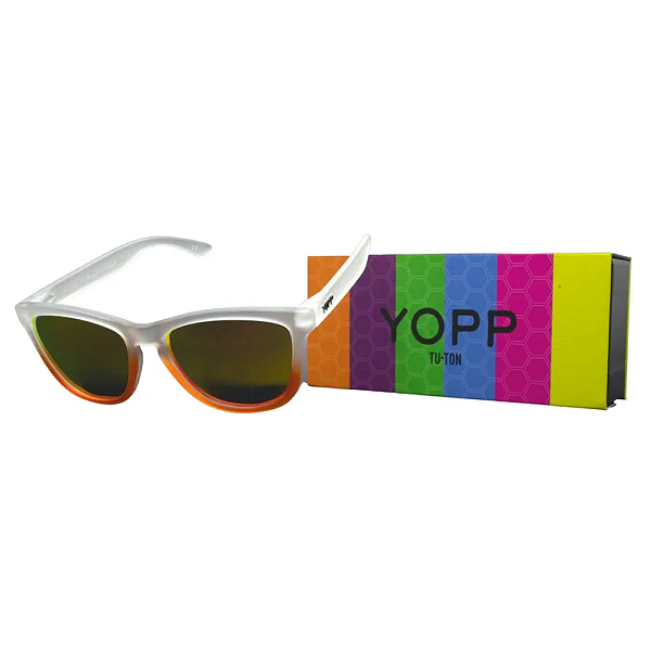 Óculos de Sol Polarizado UV 400 WHITE TU-TON LARANJA