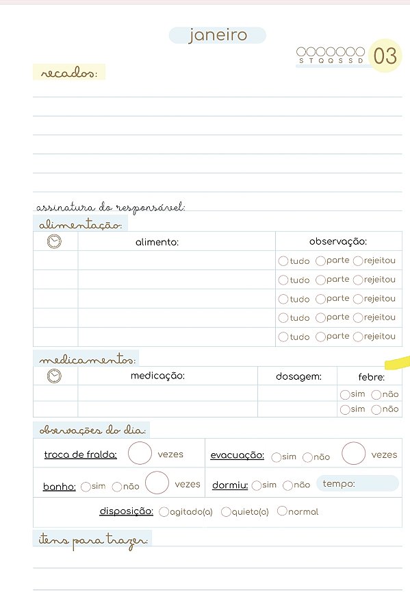 Agenda escolar 2026 | infantil-berçario