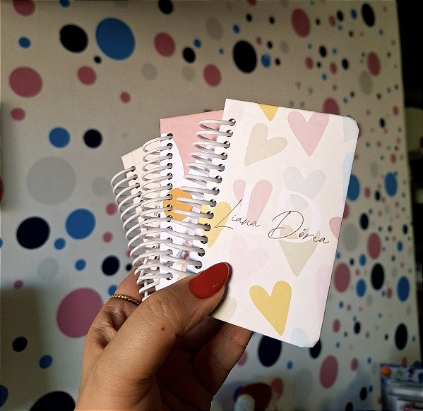 Caderneta mini com chaveiro