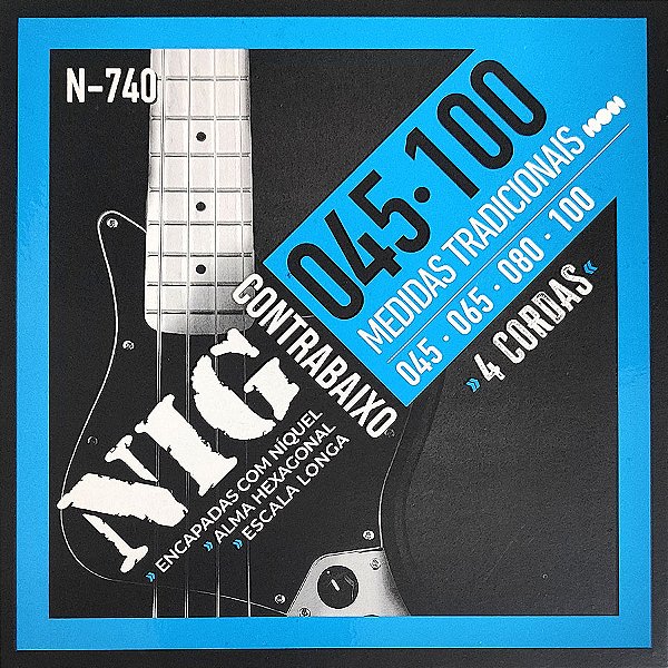 Corda Para Baixo 4 Cordas 045 N-740 NIG