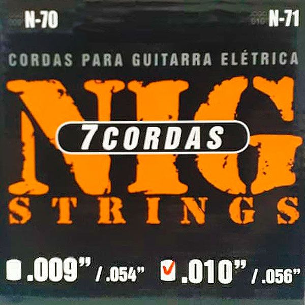 Corda Para Guitarra 7 Cordas 010 N-71 NIG