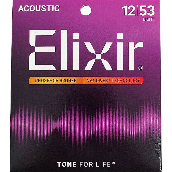 Corda Para Violão 012 Phosphor Bronze Light Elixir