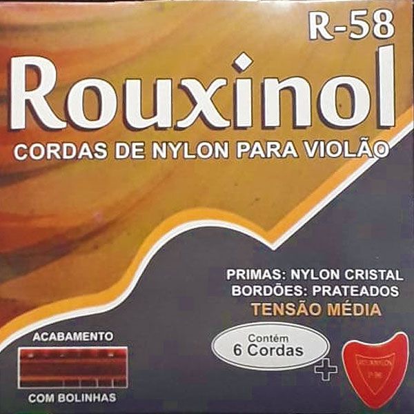 Corda Para Violão Nylon R-58 Rouxinol