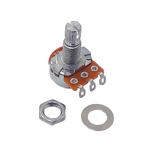 Potenciometro para Guitarra e Baixo B 25k 16/18mm