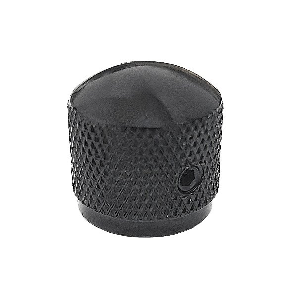Knob Metal Arredondado com Parafuso Preto