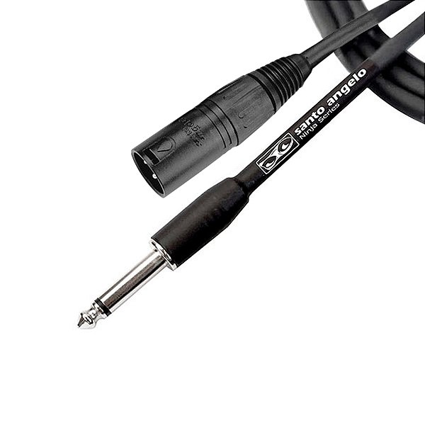 Cabo Para Microfone XLR Macho/P10 Ninja 4,57M Santo Angelo
