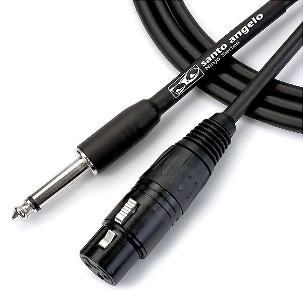 Cabo Para Microfone XLR - P10 Ninja 3,05M Santo Angelo
