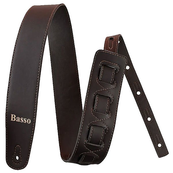 Alça Correia Para Guitarra e Baixo VT L PER Marrom Basso