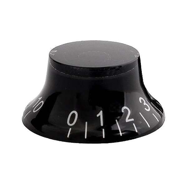 Knob Plástico Sino Tradicional Preto