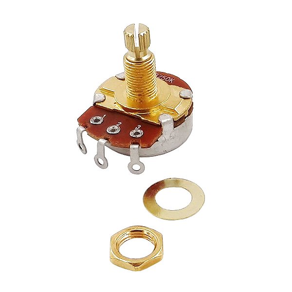 Potenciômetro Para Guitarra e Baixo Base Grande EPS B250k 24/18mm