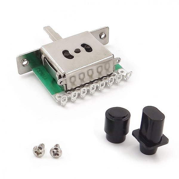 Chave Seletora 3 Posições Para Telecaster Pino Preto