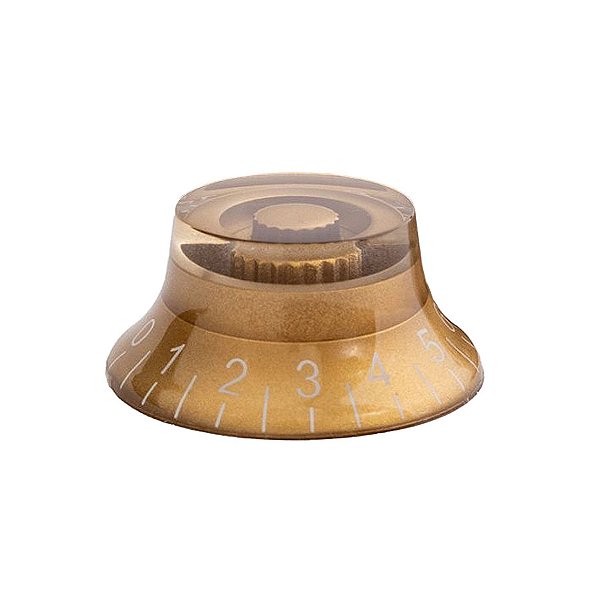 Knob Acrílico Sino Tradicional Dourado