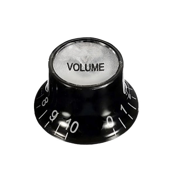 Knob Acrílico Top Hat Volume Preto