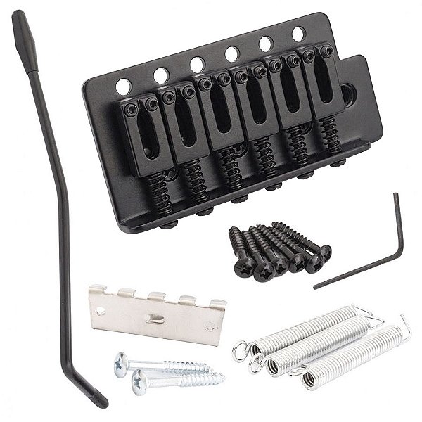 Ponte Tremolo Completa Para Guitarra Preta Elephant