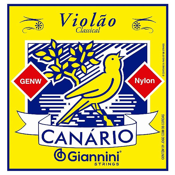 Corda Para Violão Nylon .028 Canário Giannini
