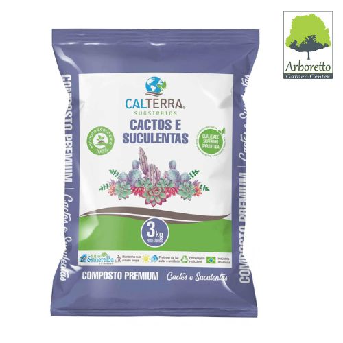 SUBSTRATO CACTOS E SUCULENTAS 3Kg CALTERRA
