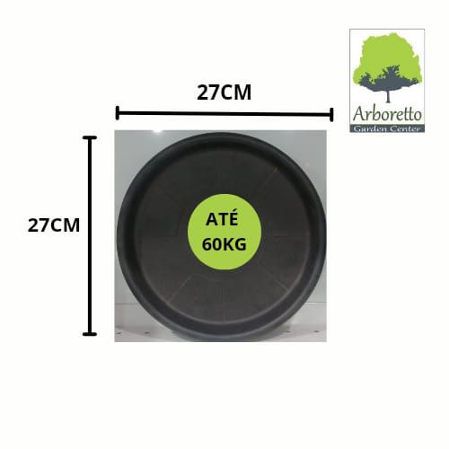 PRATO COM RODAS PRETO SKATE 27CM FG