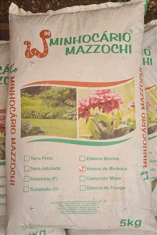 HUMUS MINHOCA 5Kg MAZZOCHI