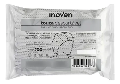 Touca TNT Inoven 100 Unidades