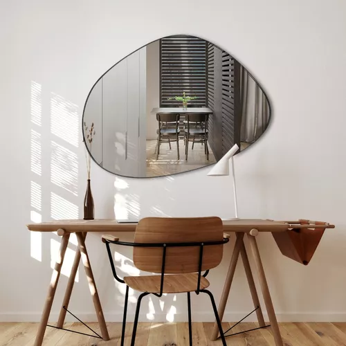 Espelho Organico ( N* 1) 100x80 C/ moldura em Couro