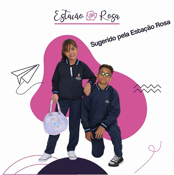 Kit Uniforme Escolar Prefeitura de São Paulo Sugestão Estação Rosa | Uniforme Escolar | SMESP