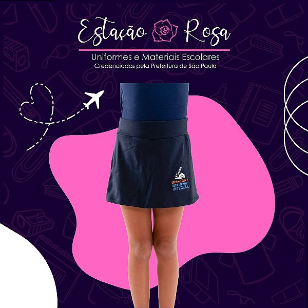 Short-Saia Escolar Queiroz Telles