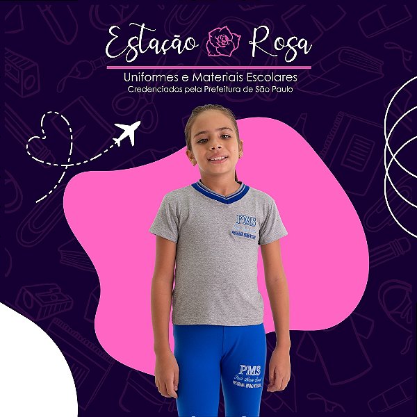 Baby Look Escolar Paulo Monte Serrat