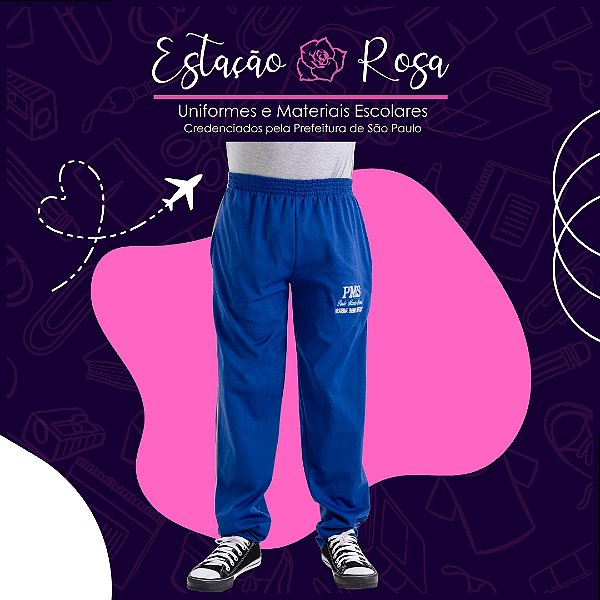 Calça Tradicional Flanelada Escolar Paulo Monte Serrat