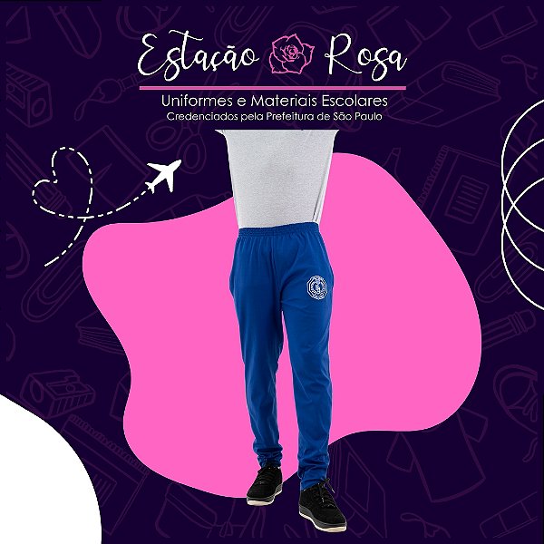 Calça Tradicional Flanelada Escolar Barro Branco