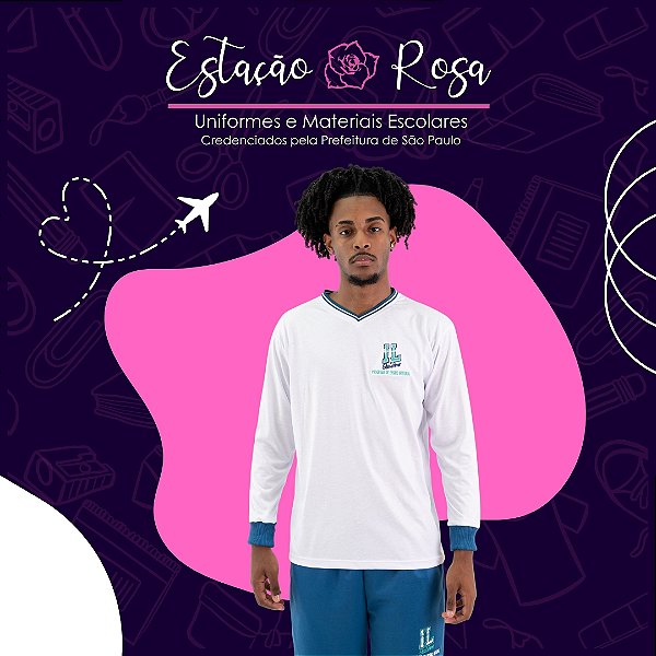 Camiseta Manga Longa Escolar Isaí Leiner