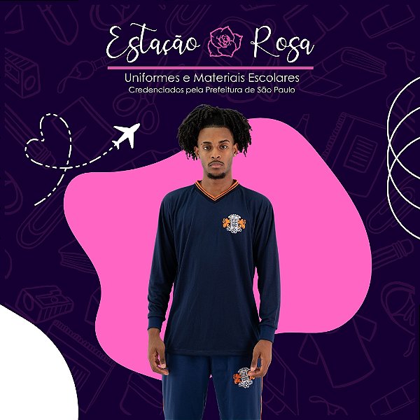 Camiseta Manga Longa Escolar Orville Derby