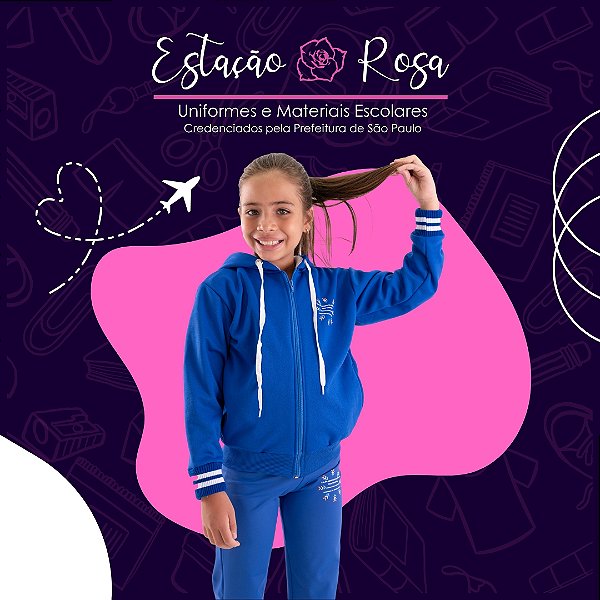 Jaqueta Flanelada Escolar Benedito Estevam