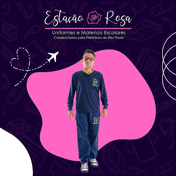 Camiseta Manga Longa Escolar Fernando Pessoa