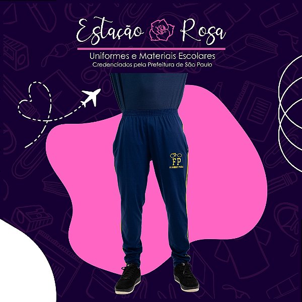 Calça Tradicional Flanelada Escolar Fernando Pessoa