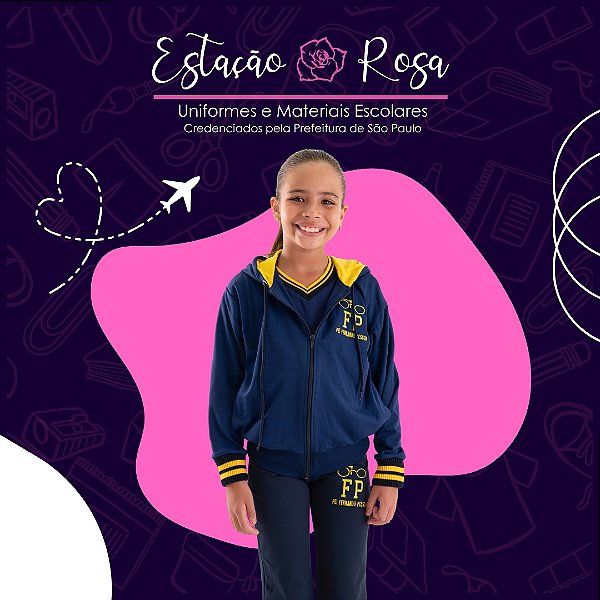 Jaqueta Flanelada Escolar Fernando Pessoa
