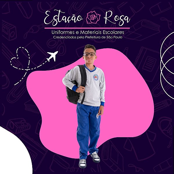 Camiseta Manga Longa Escolar Aquilino Ribeiro