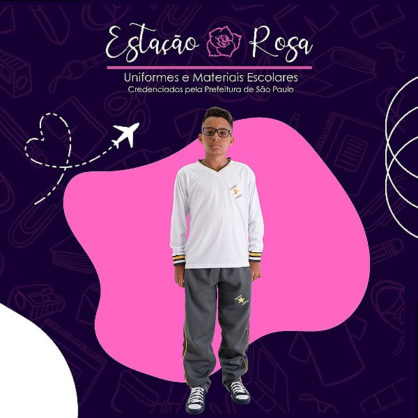 Camiseta Manga Longa Escolar Arereu