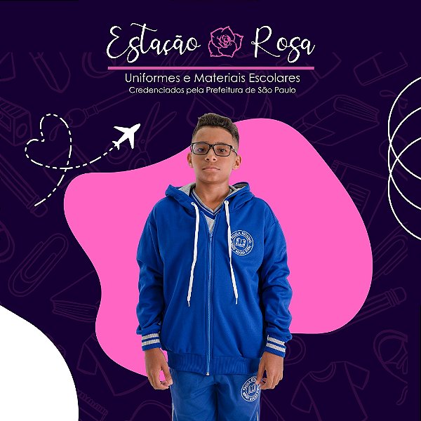 Jaqueta Flanelada Escolar Sergio Rocha Kiehl