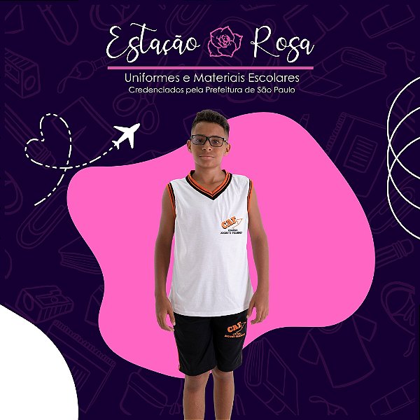 Bermuda Escolar Colégio Augusto Figueiredo