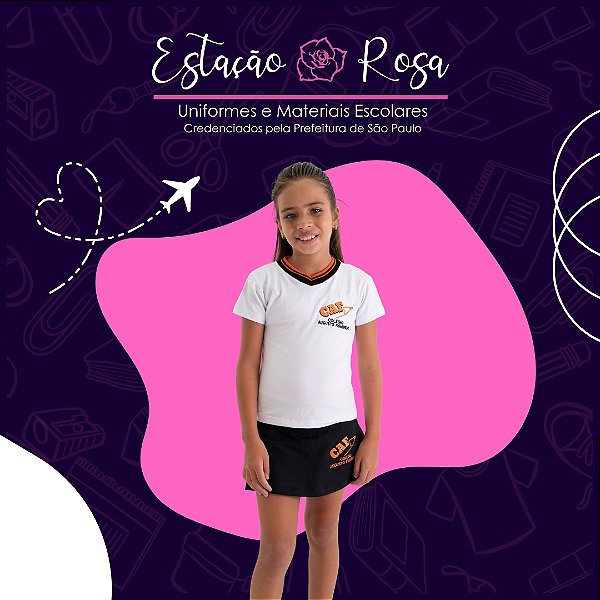 Short-Saia Escolar Colégio Augusto Figueiredo