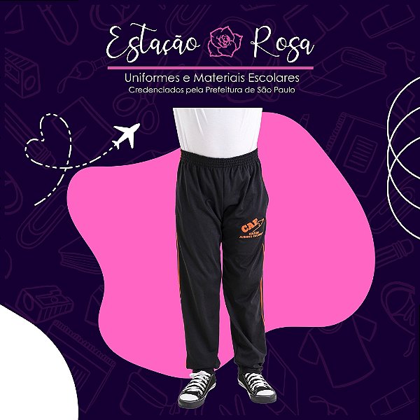 Calça Tradicional sem Flanela Escolar Colégio Augusto Figueiredo