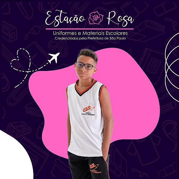 Camiseta Regata Escolar Colégio Augusto Figueiredo