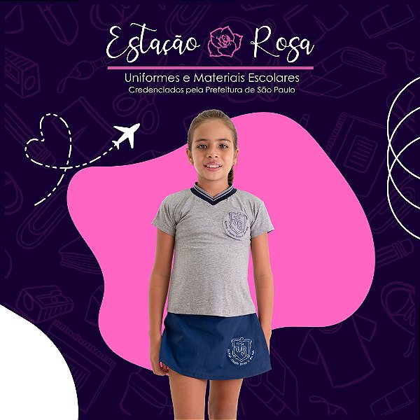 Short-Saia Escolar Joaquim Silvério